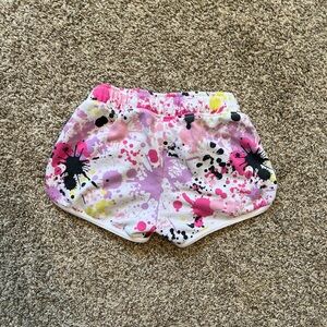 Justice Pink Floral Shorts with Elastic Waistband